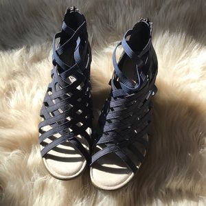 Skechers Memory Foam Strappy Platform Sandals